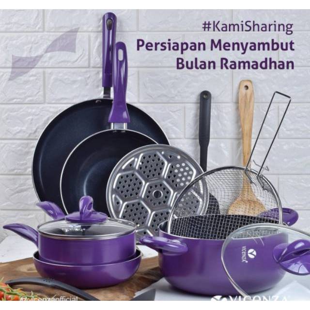 Vicenza Set Panci V712 Warna Merah, Pink, Ungu