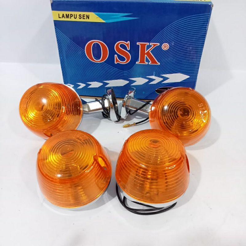 Lampu reteng / lampu riting / lampu sein honda c70 1set kanan kiri