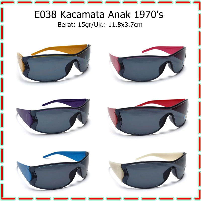 E-038 Kacamata Fashion Anak 1970's