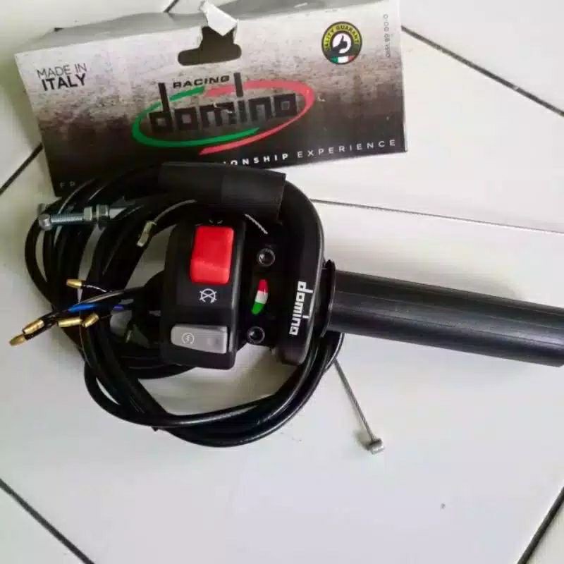 Gas Spontan Domino 2 kabel aktif Gas Spontan crf 150 KLX plus Saklar on off Starter KTC Universal