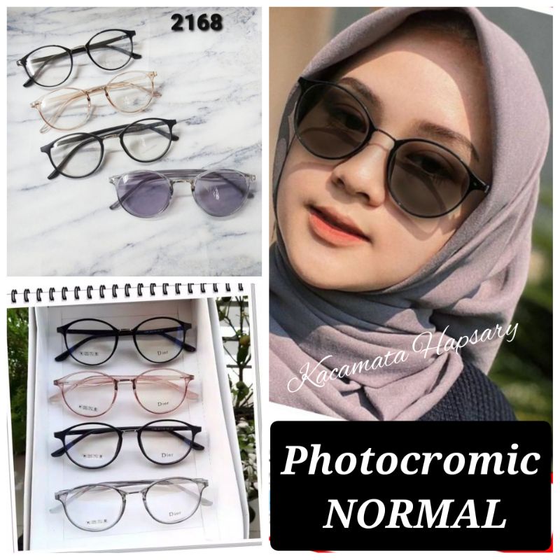 KACAMATA 2168, GRATIS LENSA PHOTOCROMIC NORMAL, KACAMATA WANITA ANTI UV