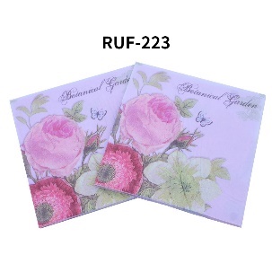 20pcs/pack Floral Flower Paper Napkins Event &amp; Party Tissue