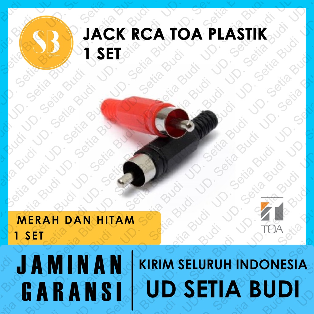 Jack Rca TOA Plastik 1 Set