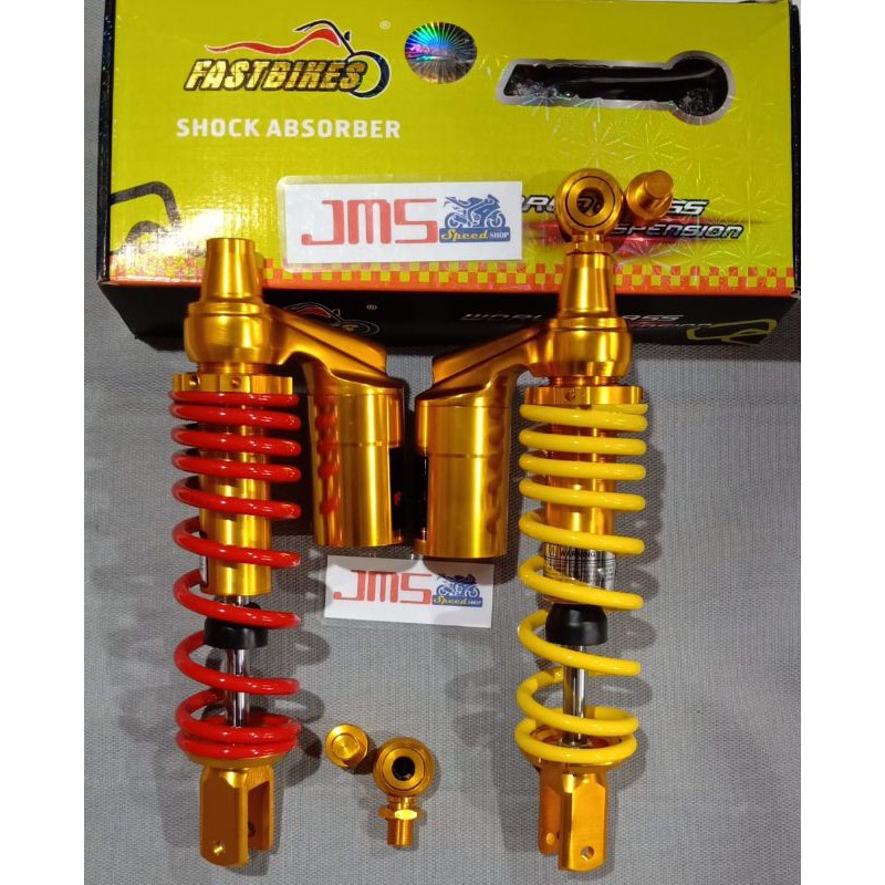 shock shockbreaker tabung atas fastbiker gold series ukuran 310/330 beat scoopy xeon mio m3 vario 110 soul gt scoopy genio lexi mio m3 beat fi