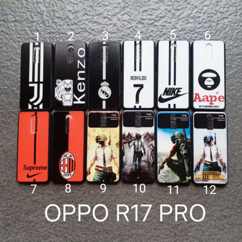 Case gambar Oppo R17 pro motif cowok soft softcase softshell silikon cover casing kesing housing