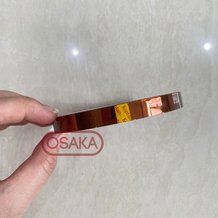 

Gilaa!!! Kapton Tape Isolasi Tahan Panas 10Mm / 1/2 Inch X 30 Yard Hemat