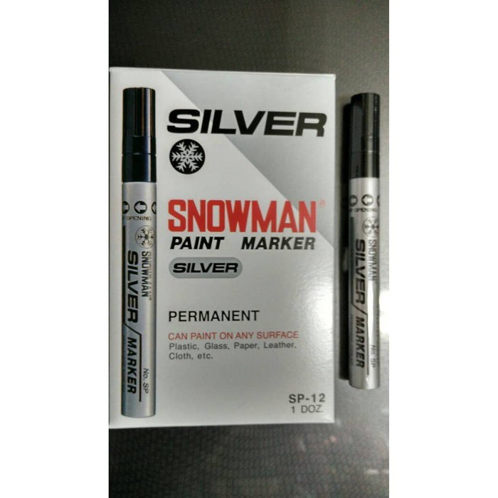 

PAINT MARKER SNOWMAN SILVER / SPIDOL BESAR