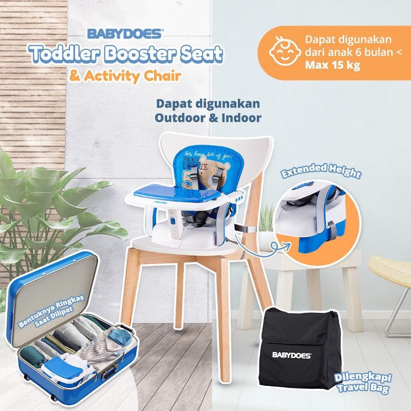 Babydoes Toddler Booster Seat &amp; Activity Chair / Kursi Makan Bayi