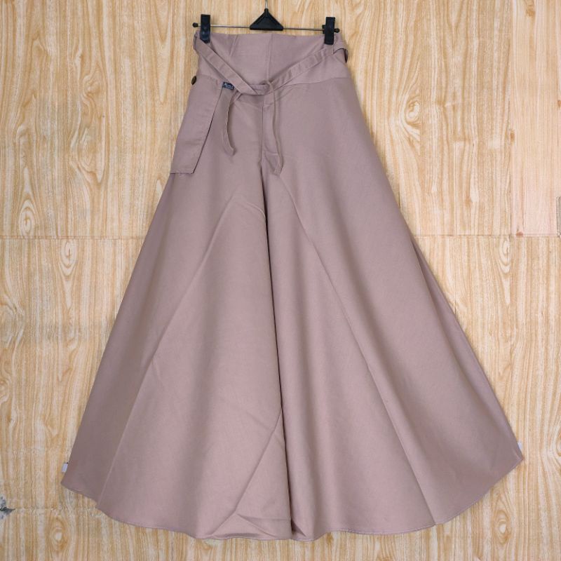 Kulot bahan Toyobo / kulot payung lebar kantong depan