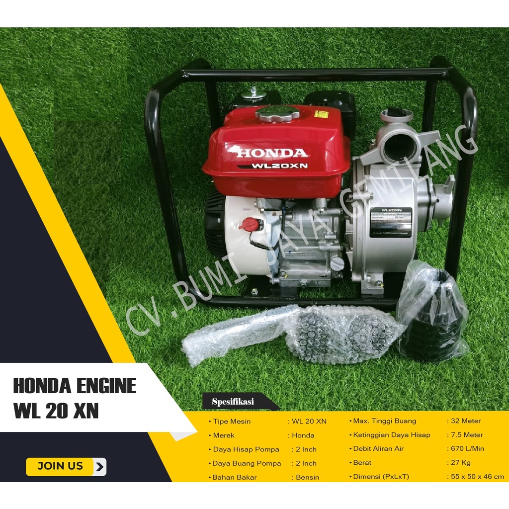 MESIN POMPA AIR SAWAH HONDA GP 160 2 INCH