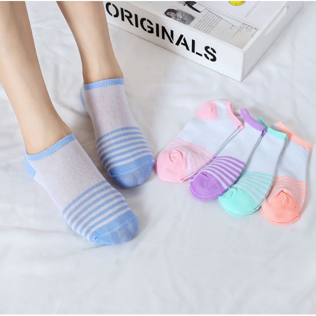 DF KK232 Kaos Kaki Fashion Wanita Kaos Kaki Pendek Korea Style Women Sock Import