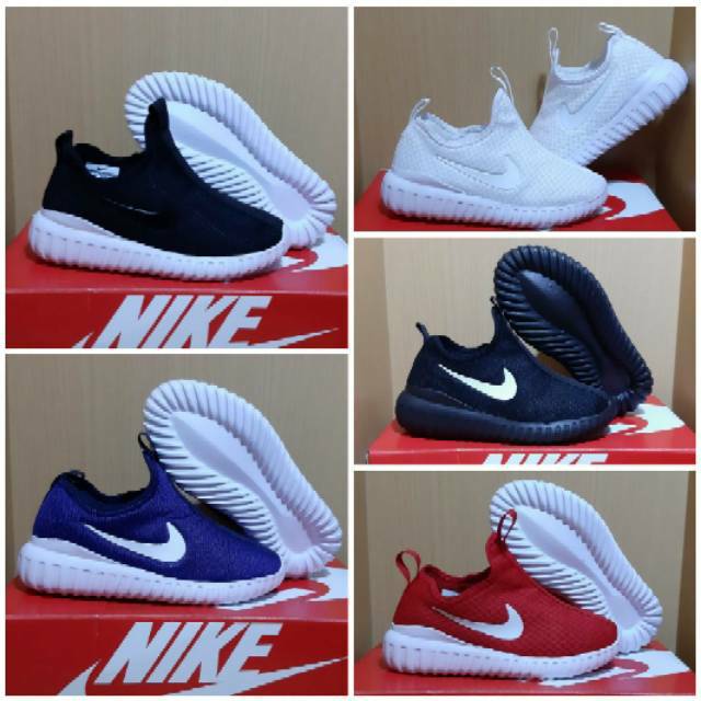 Sepatu Anak Slip On Flyknit Fashion 373