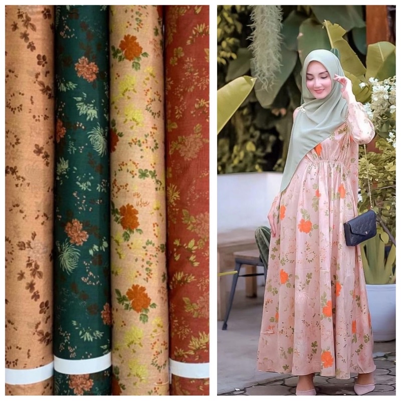 SALE Bahan Kain Bulgari Silk ISHANI / bahan gamis seragam / kain meteran murah / kain silk / maxmara