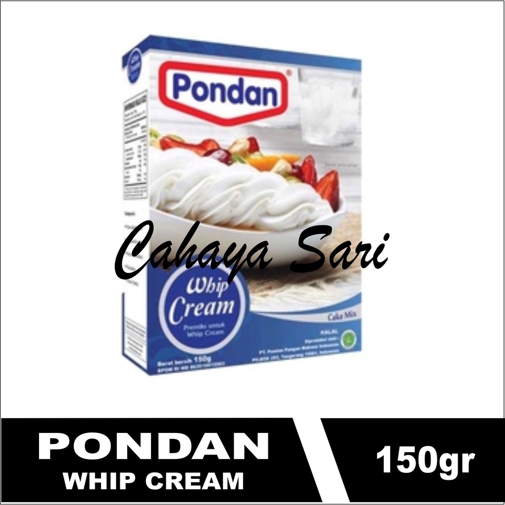 

PONDAN WHIP CREAM 150GR - WHIPPING BUBUK - WHIPPED POWDER - KRIM KOCOK