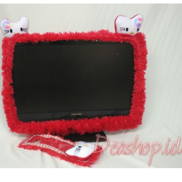 [DEASHOP] [SMART LIVING DECORATION] SARUNG TV LCD LED  BANDO TV + REMOTE UKURAN 14 - 43 INCH