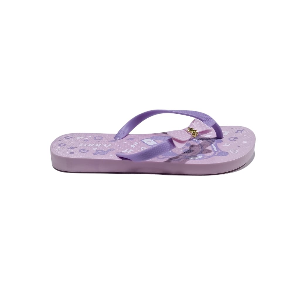 LUOFU ORIGINAL jelly sandal karet empuk murah anak cewek sendal jepit import F1159B155