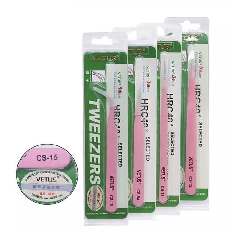 VETUS TWEEZER PINK ORIGINAL PINSET BULUMATA