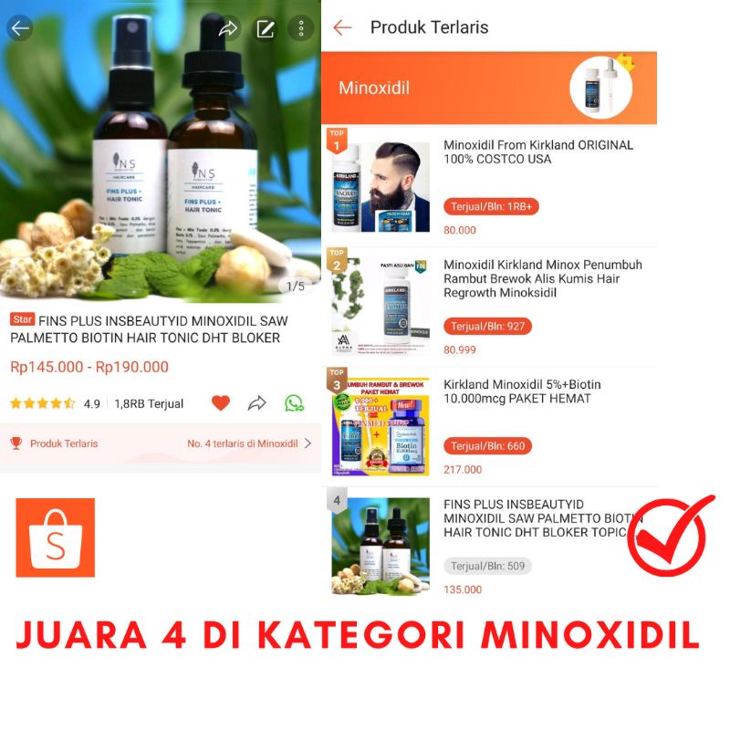 Fins Metto METTOMINT Saw Palmetto Peppermint Hair Tonic Rambut Alami dht bloker dht blocker INSBEAUTYID 60 ML BUKAN MINOXIDIL FINMIX-4