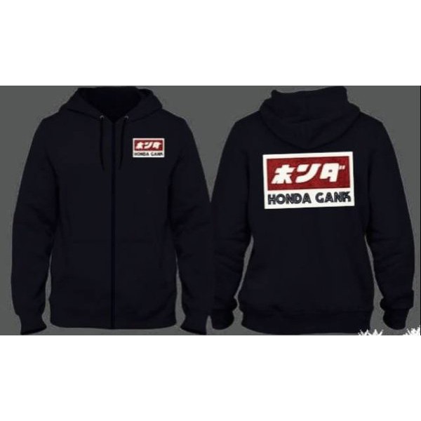 Jaket Hoodie Honda Gank Logos