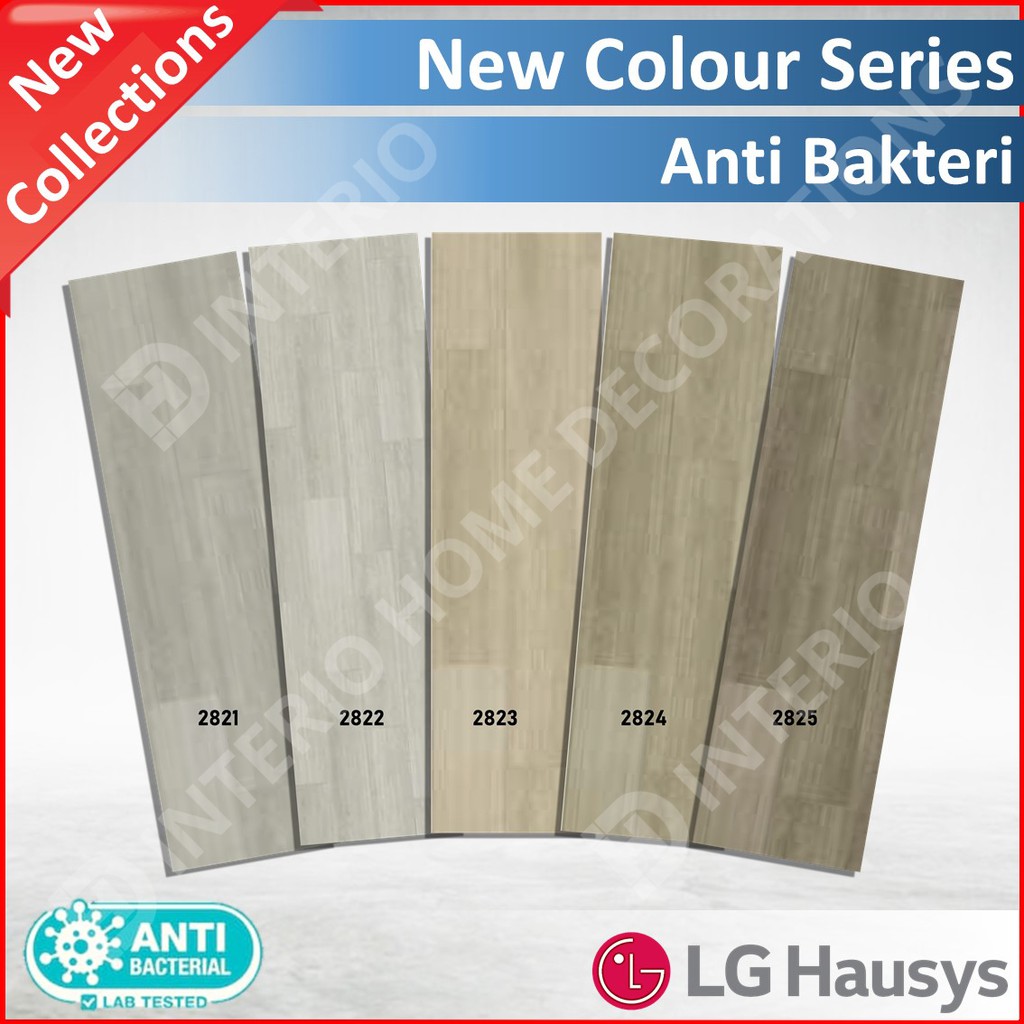 Vinyl Vinil Lantai Roll Kayu Anti Bakteri Murah LG Hausys SUPREME