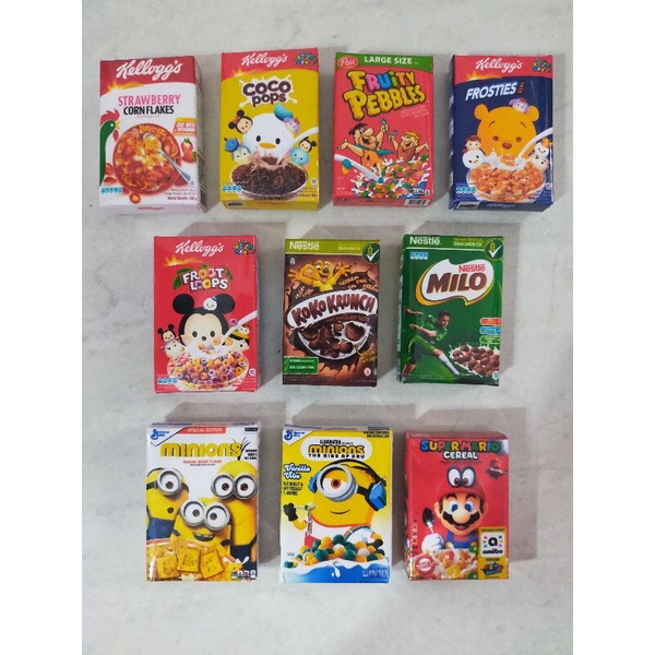 Magnet kulkas miniatur snack pocky set/cereal/ shopping bag