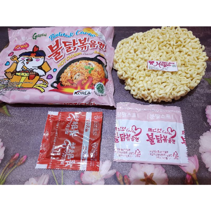 Mie goreng carbonara samyang buldak gekikara nissin carbonara spicy noodle hot ramen creamy