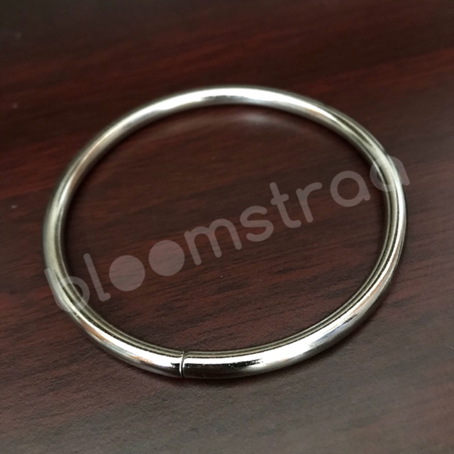 ring o 7 cm metal lingkaran bulat besi 7cm 70mm round nickle lusin 12