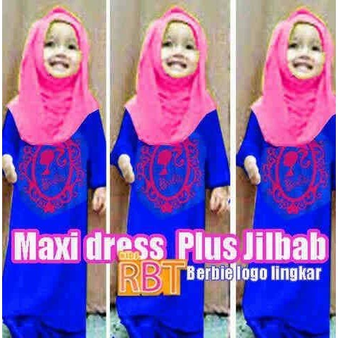 ( TERMURAH ) 0070 GAMIS ANAK BARBIE PRINCES