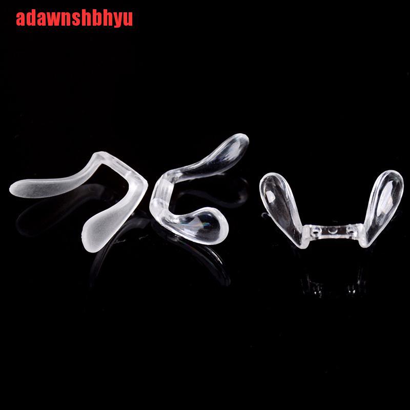 (Adawnshbhyu) 2pcs Pad Hidung Bahan Plastik Pvc Anti Slip Untuk Kacamata