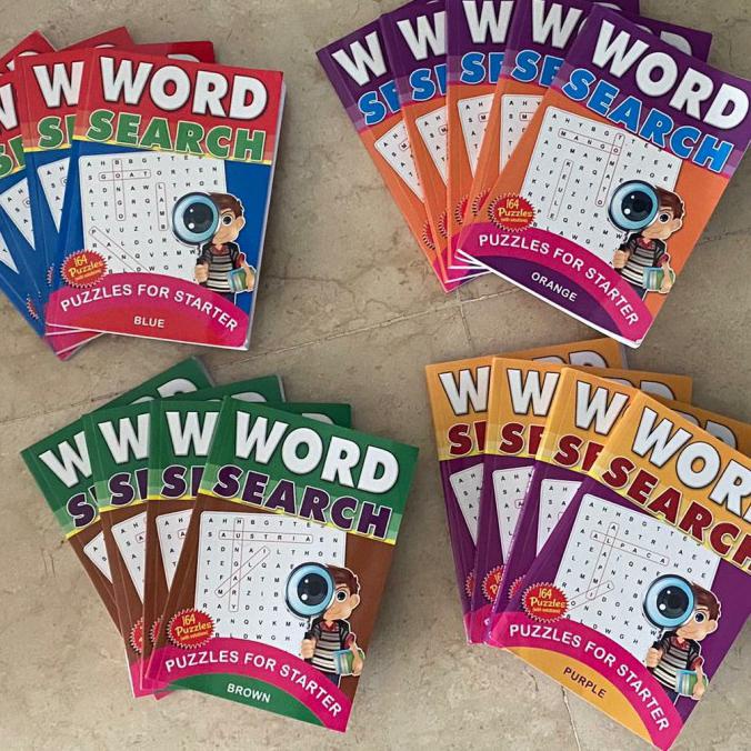 Puzzles For Starters (Word Search) - Blue