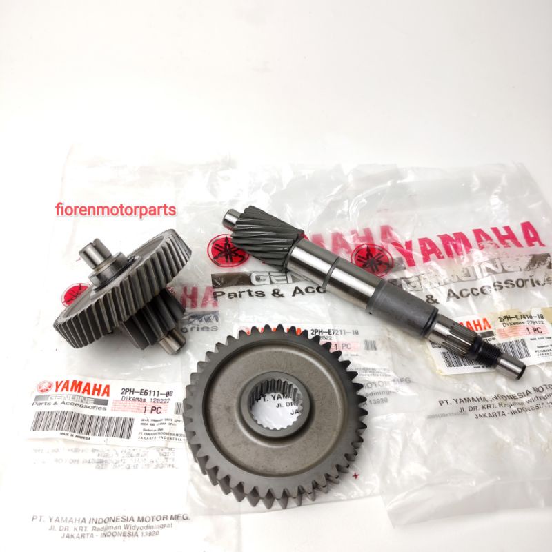 PAKETAN GIGI RASIO + AS PULLY MIO M3 MIOZ MIO S SOUL GT125 LED FINO 125 FI FINO GRANDE 125 XRIDE 125