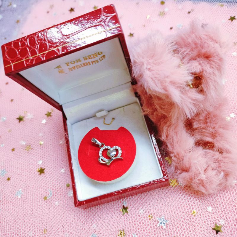 Kalung Set Liontin Wanita Titanium Anti Karat Lapis Emas Jewelry442B/S