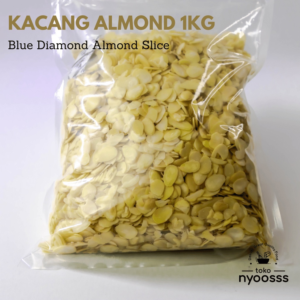 

Kacang Almond Slice 1KG / Kacang Almond Grade Terbaik & Terjangkau