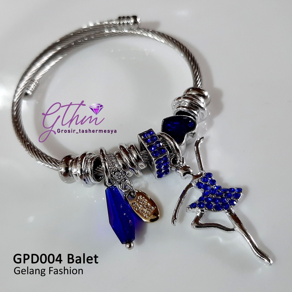 Gelang Pandora Balet Perhiasan Fashion Import Premium Anti Karat GPD004 gthm