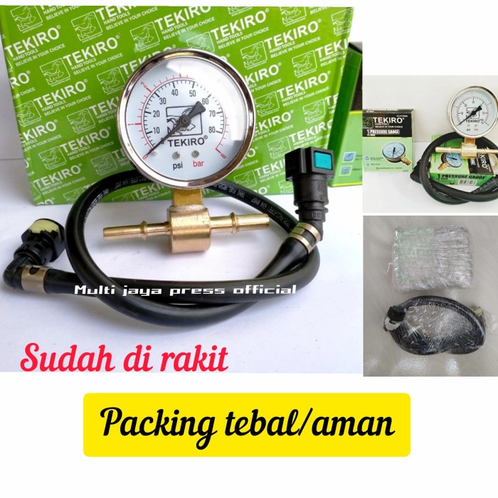 fuel pump tester alat cek ukur tekanan pompa minyak bensin FPG tekiro