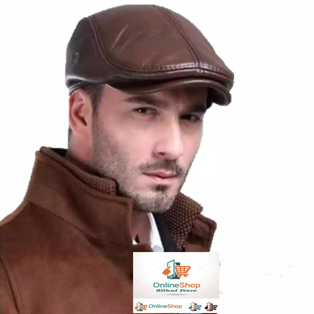 TOPI PET-COPET KULIT ASLI GARUT