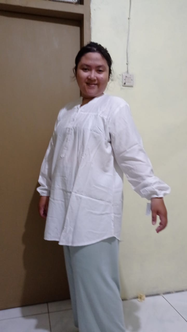 Pretty Batik Anya Kemeja Tunik Lengan Panjang Hijab Style Ukuran M S/d 6l (big Size Jumbo)