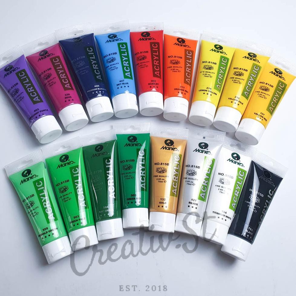 

[ART. 2293] Acrylic MARIES 75 ml Paint Acrylic Colour Part 1