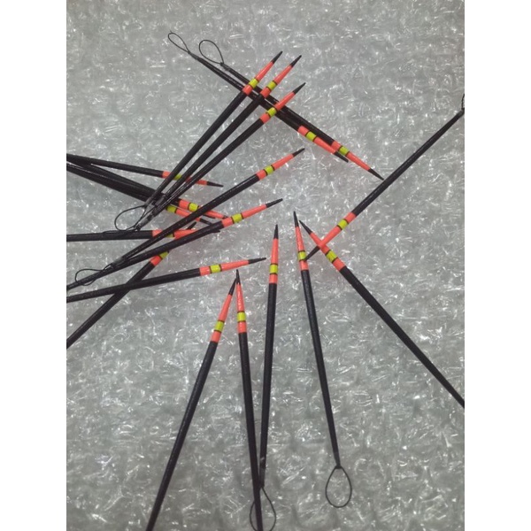 pelampung kumbul jarum 9cm isi 5pcs warna merah cabe