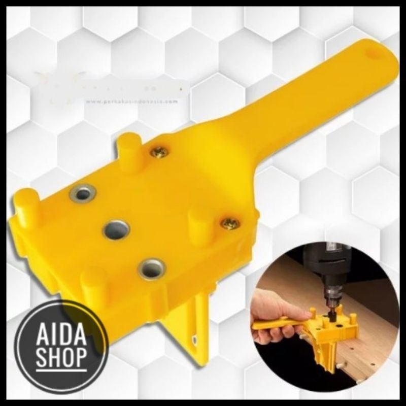 Dowel Jig Alat Pelubang Dowel Penyambung Kayu Papan Kayu Plywood Drill Guide Doweling Jig Jointer Ji