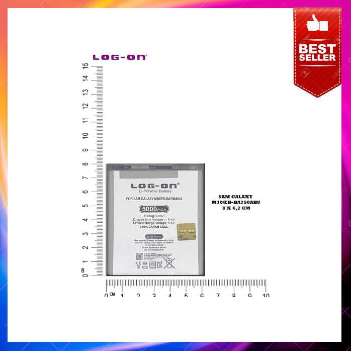 Acc Hp Baterai Samsung Galaxy M10 Eb Ba750Abu 5000Mah Double Power Log On