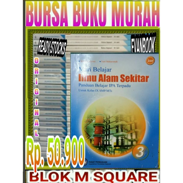 

Buku mari belajar ilmu alam sekitar untuk SMP kelas 3 bse