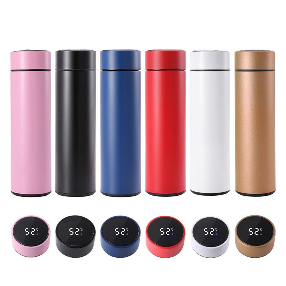 Solighter Thermos cup Drinkware Pengukur Suhu Vacuum Flasks Tampilan Suhu Cerdas