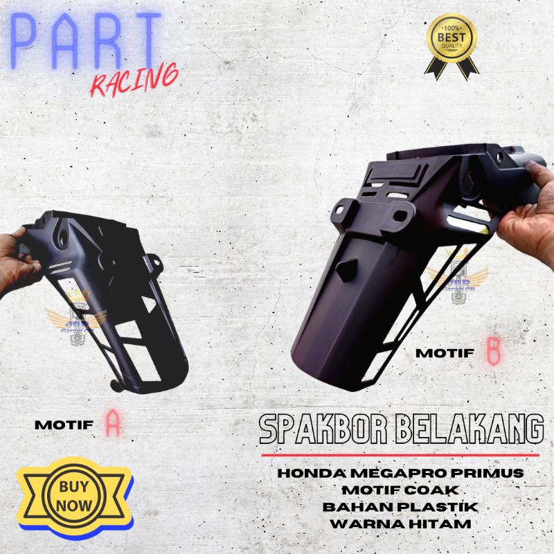 Slebor Spakbor Megapro Primus Belakang Coak Herex Hitam