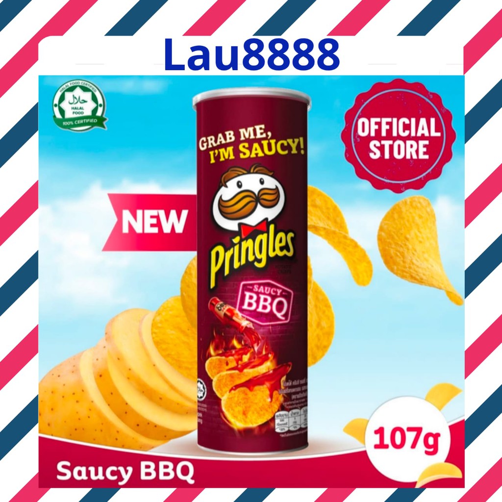 

PRINGLES SAUCY BBQ 107 GRAM