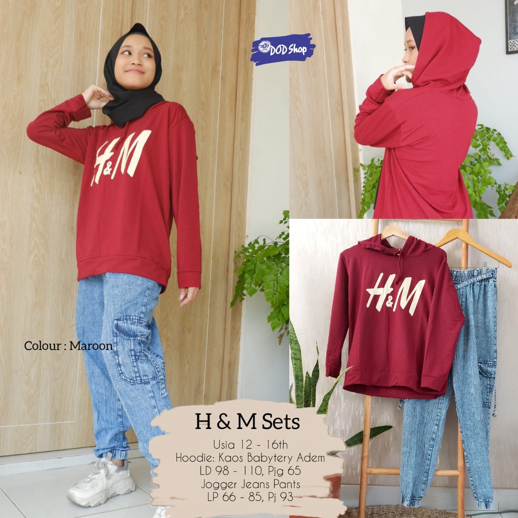 BAJU ANAK PEREMPUAN SETELAN ANAK PEREMPUAN REMAJA TANGGUNG / SETELAN JEANS ANAK Hoodie KEKINIAN