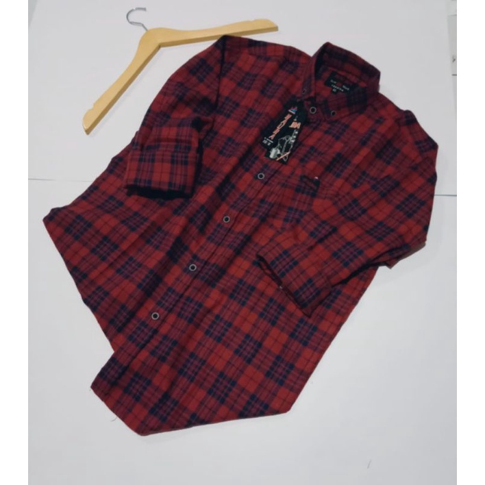 Kemeja Flanel Pria kualitas Premium Lengan Panjang Unisex Exklusif {murah} kemeja flanel wanita-F10