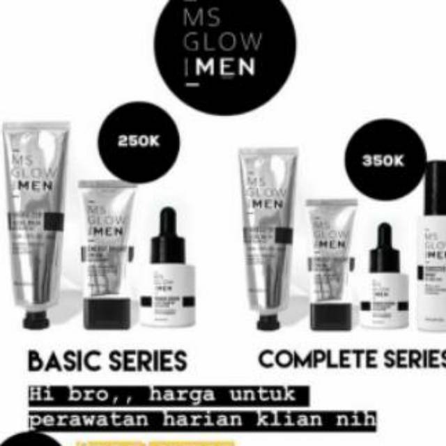 MS Glow For Men Original / Paket Ms glow / Serum Ms Glow / Cream Ms Glow / Toner Ms Glow