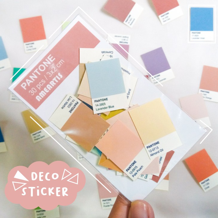 

30 pcs Pantone Deco Sticker - Ameartis