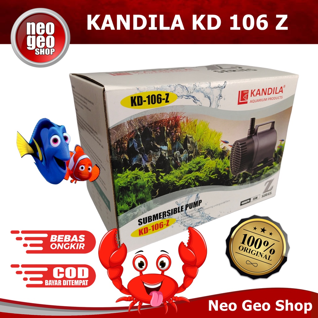 Kandila KD 106 Z pompa air celup kolam aquarium Hidroponik